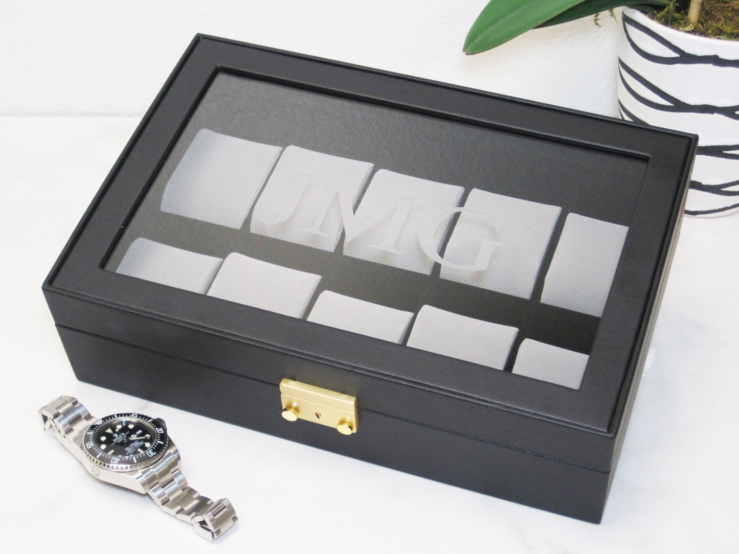 10-Piece Black Leather watch box (Copy)