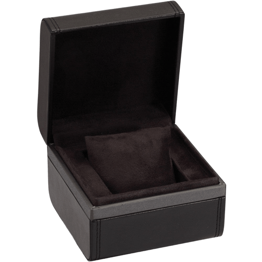 Diplomat Single Leather Watch Box In Black Onyx
